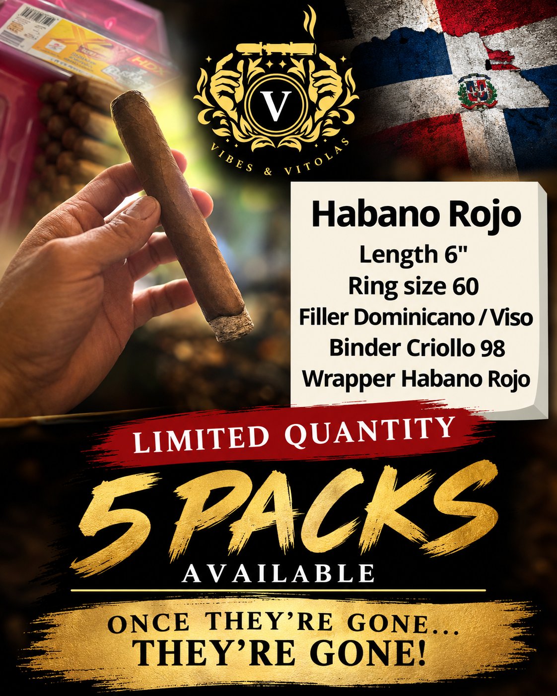 Habano Rojo 5-pack limited release promo
