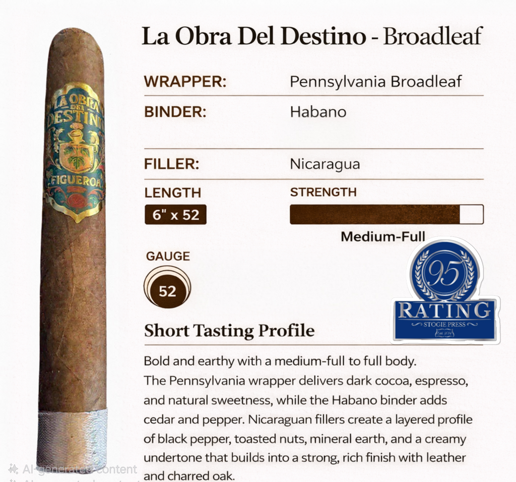 La Obra Del Destino Broadleaf - Box 10ct